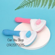 Lược bấm cho chó mèo (lược chải lông có nút bấm đẩy lông)