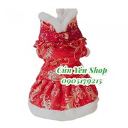 Áo Gấm Cổ Lông cho Chó mèo