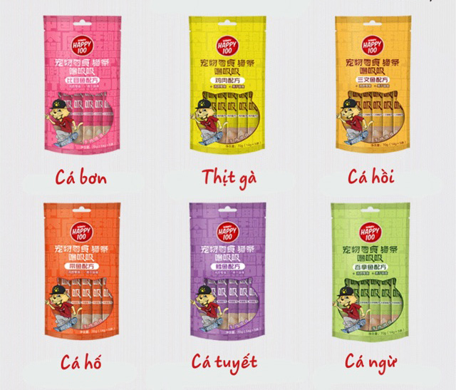 Súp thưởng Wanpy Happy 100 cho Mèo